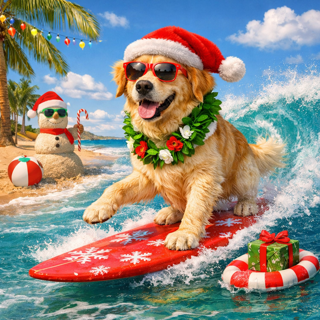 a christmas in july greeting